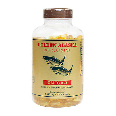 Golden Alaska Deep Sea Fish Oil (200 Softgels / 1000 Mg)